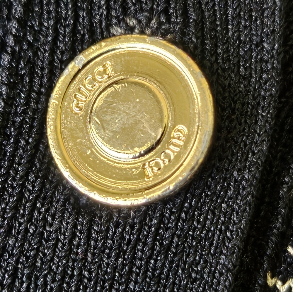 EUC Gucci Black and White G Patterned Women's Sweater - Picture 5 of 6